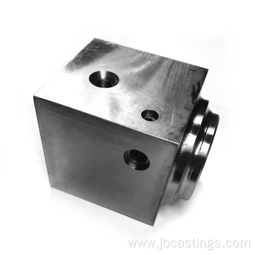 Steel CNC Machined Manifold Block for Hydraulic Cylinders